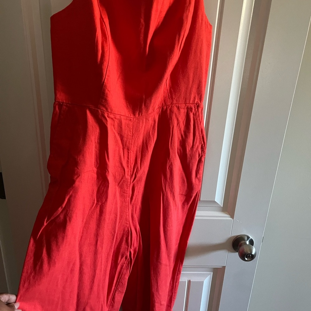Old Navy Vibrant Red/Orange Jumpsuit